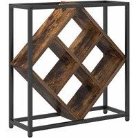 Berkfield Home Wine Rack Smoked Oak 51x18x52, 5 cm Engineered Wood in Brown