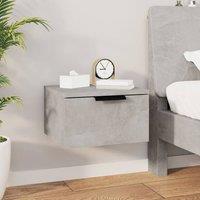 Berkfield Home Wall-mounted Bedside Cabinet Concrete Grey 34x30x20 cm | Size: 34 x 30 x 20 cm
