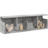 Berkfield Home Wall Cabinet 100x20x30 cm Concrete Grey Engineered Wood | Size: 100 x 20 x 30 cm