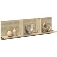 Berkfield Home Wall Cabinet 100x16.5x30 cm Sonoma Oak Engineered Wood in Light Oak