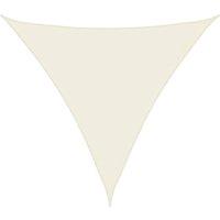 Berkfield Home Sunshade Sail Oxford Fabric Triangular 4x4x4 m Cream in Beige