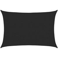 Berkfield Home Sunshade Sail 160 g/m Black 3x4.5 m HDPE