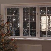 Berkfield Home Star & Moon Fairy Lights Remote Control 138 LED Cold White in Clear