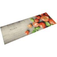 Berkfield Home Kitchen Rug Washable Tomatoes 45x150 cm Velvet in Grey