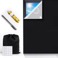 Havendro Portable Blackout Curtains - Travel Window Blind in Black