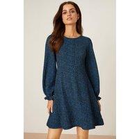 Dorothy Perkins Women's Petite Blue Spot Printed Mini Dress | Size: 8