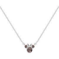 Disney Women's N905424SFEBL-16-PH Minnie Necklace in Silver