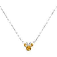 Disney Women's N905424SNOVL-16-PH Minnie Necklace in Silver