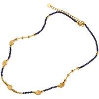 BIG METAL LONDON Women's LIVIA STAINLESS STEEL NECKLACE in Blue | Size: 40 cm