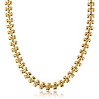 BIG METAL LONDON Women's DAPHNE STAINLESS STEEL NECKLACE in Gold | Size: 40 cm