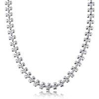 BIG METAL LONDON Women's DAPHNE STAINLESS STEEL NECKLACE in Silver | Size: 40 cm
