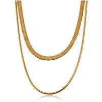 BIG METAL LONDON Women's MIMI STAINLESS STEEL NECKLACE in Gold | Size: 40 cm