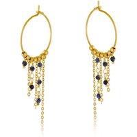 BIG METAL LONDON Women's MARY STAINLESS STEEL EARRINGS in Blue | Size: 5 cm