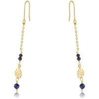 BIG METAL LONDON Women's PAMELA STAINLESS STEEL EARRINGS in Blue | Size: 5 cm