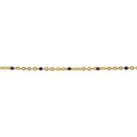 BIG METAL LONDON Women's LILY STAINLESS STEEL BRACELET in Blue | Size: 6 cm