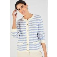 Damart Women's Pure Cotton Textured Cardigan - Smart, Breathable & Effortlessly Versatile | Size: 22-24