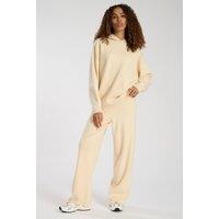 South Beach Women's Wide Leg Jogger in Cream | Size: Large