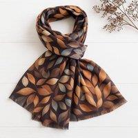 My Posh Shop Women's Autumn Whisper Leaf Print Scarf