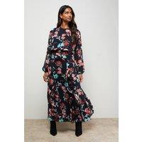 Oasis Women's Boho Long Sleeve Maxi Dress | Size: 10