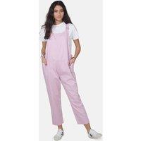 Monkee Genes Women's Oversized Overall Dungarees in Pink | Size: Medium