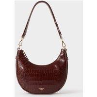 OSPREY LONDON Women's The Piper Mini Leather Shoulder Bag in Maroon