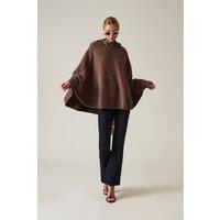 James Lakeland Women's Coffee One Size Pullover in Brown