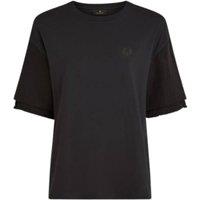Belstaff Women's Sol Short Sleeve Crew Regular Fit T-shirt in Black | Size: XS
