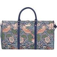 Signare Women's Strawberry Thief Blue Tapestry Large Duffle Holdall