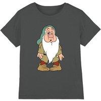 Snow White And The Seven Dwarfs, Sleepy Struggles Kids T-Shirt Charcoal | Size: 12-13 Years