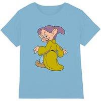 Snow White And The Seven Dwarfs, Dopey Poses kids t-shirt in Light Blue | Size: 5-6 Years