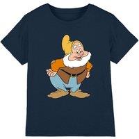 Snow White And The Seven Dwarfs, Happy kids t-shirt in Navy | Size: 12-13 Years