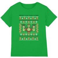 Iron Man Christmas Sweater Kids T-Shirt Dark Green | Size: 12-13 Years