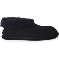 Celtic & Co Men's British Shearling Bootee Slippers in Dark Navy | Size: 7