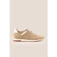 Oswin Hyde Men's Rory Classic Lace Up Sneakers in Light Sand | Size: 9