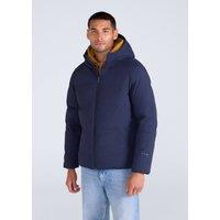 Animal Men's 'Tech Down' Warm Water Resistant Hooded Outdoor Heat Sealed Jacket in Navy | Size: XL