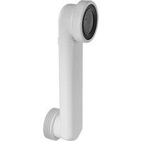 McAlpine 400mm Offset ABS WC Connector in White