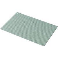 Zeal Jumbo Silicone Kitchen Trivet Mat, Rectangular Worktop Protector in Pale Green