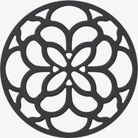 Zeal Silicone Heritage Circular Hot Mat Trivet, 20cm in Black