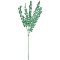 VFM e-Store Christmas Long Stem with Glitter Decoration 80cm x 27cm Green X 1 | Size: 80 cm x 27 cm