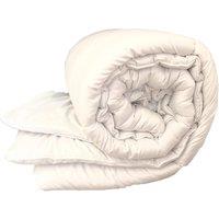 HomeSpace Direct Hollowfibre Duvet Quilt 13.5 tog Warm Duvet with Microfibre Cover in White | Size: King
