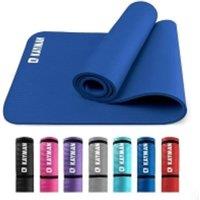 Kayman Multi-Purpose Yoga Mat - Non-Slip, Extra Thick Foam Exercise Mats in Blue
