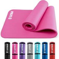 Kayman Yoga Mat Multi-Purpose Extra Thick Foam Exercise Mat Home Gym NonSlip in Pink