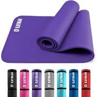 Kayman Yoga Mat Multi-Purpose Extra Thick Foam Exercise Mat Home Gym NonSlip in Purple
