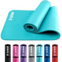 Kayman Yoga Mat Multi-Purpose Extra Thick Foam Exercise Mat Home Gym NonSlip in Teal