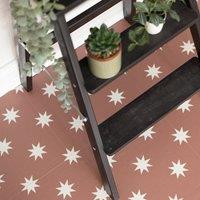 Quadrostyle Starry Night Terracotta Wall & Floor Tile Vinyl Stickers pack of 4 | Size: 300mm x 300mm