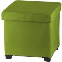 simpa Folding Storage Ottoman Foot Rest Stool in Green