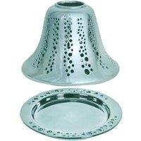 Aroma Accessories Obsidian Candle Shade & Tray Set 16cm in Metallics