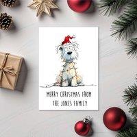 60 SECOND MAKEOVER Pack Of 5 Personalised Christmas Cards West Highland Terrier in White | Size: 5 Pack