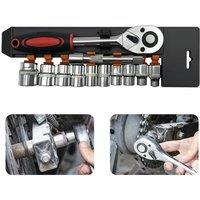 Hinsinc 12PC 1/2" Socket Set 8-24mm Metric with Ratchet