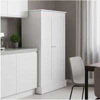 Living and Home Freestanding Kitchen Pantry Storage Cabinet in White